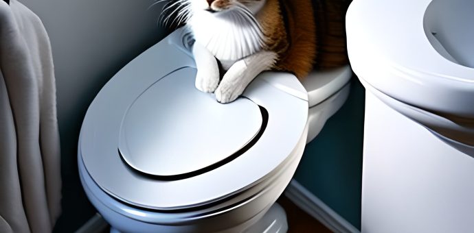 How do you toilet train a kitten